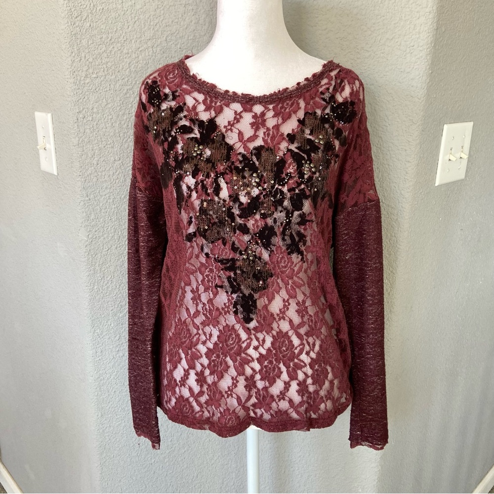 Miss Me Maroon Knit Top
